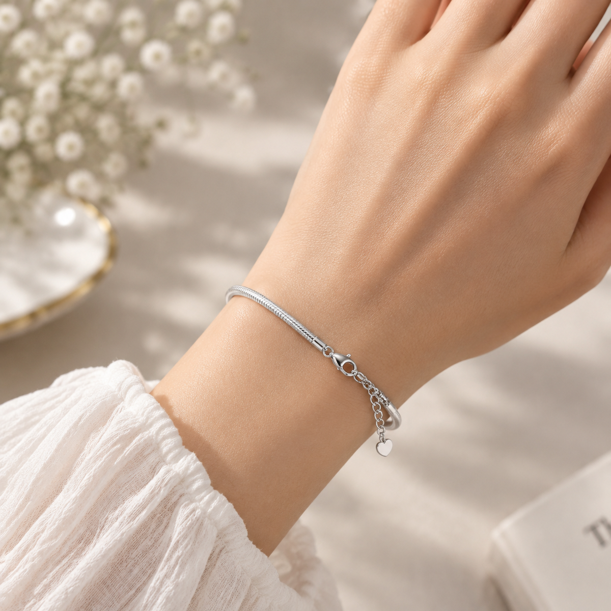 Snake Chain Bracelet | Minimal Fluid Link Bracelet