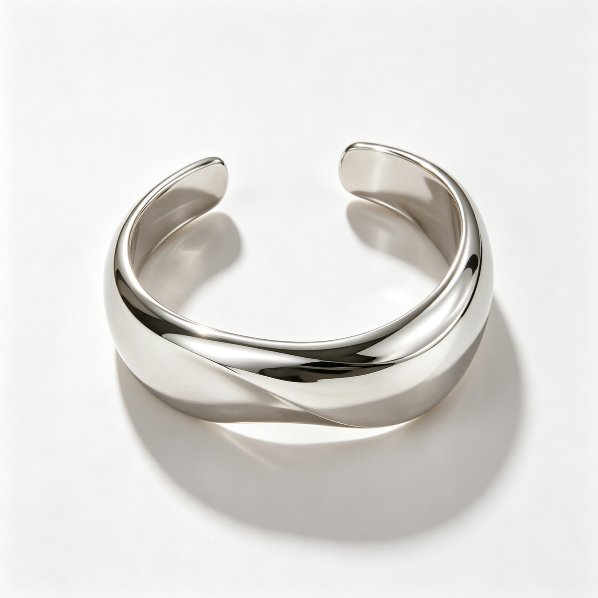 Luna Sculptural Cuff Bracelet | Modern Statement Bracelet