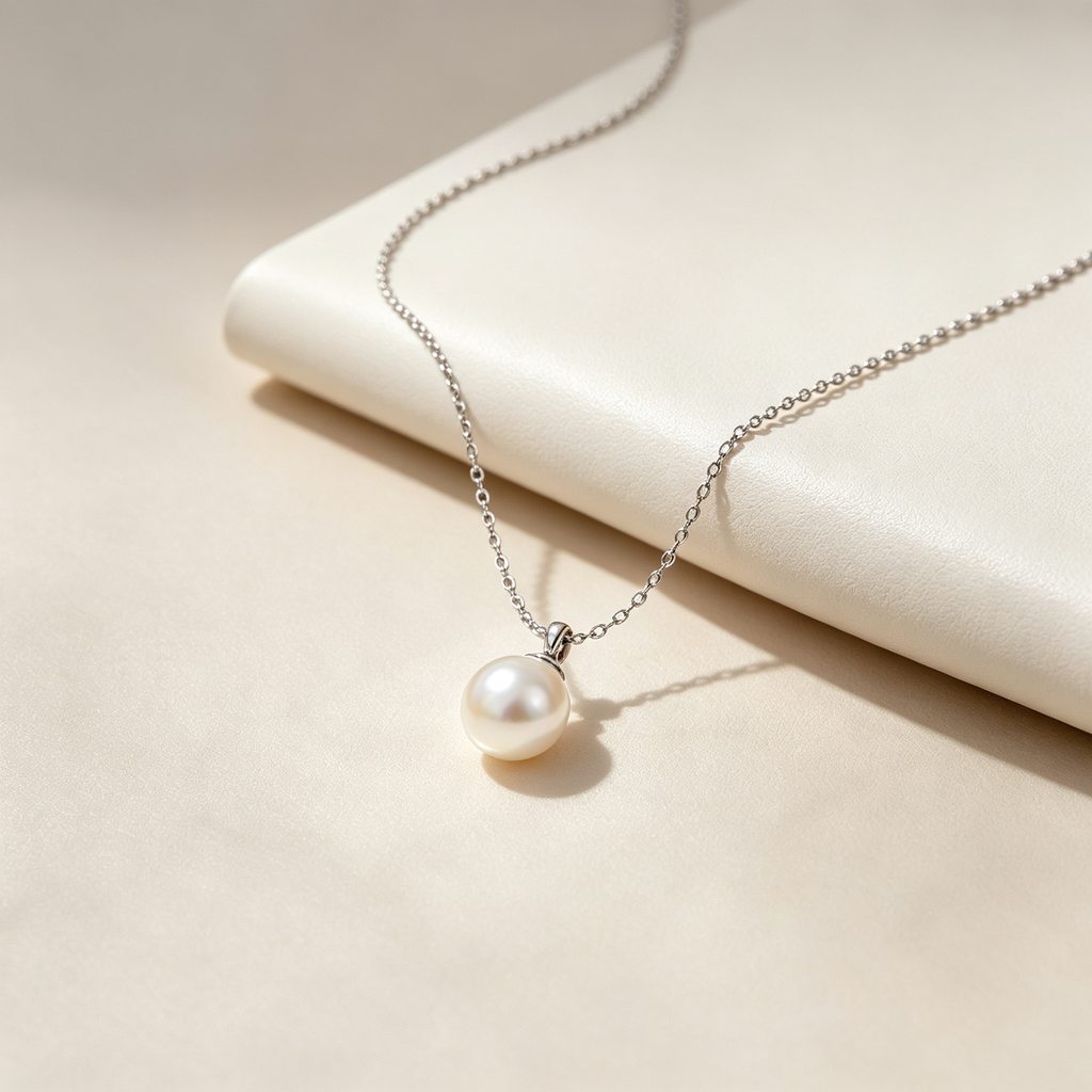 Pearl Drop Necklace | Elegant Pearl Detail Pendant