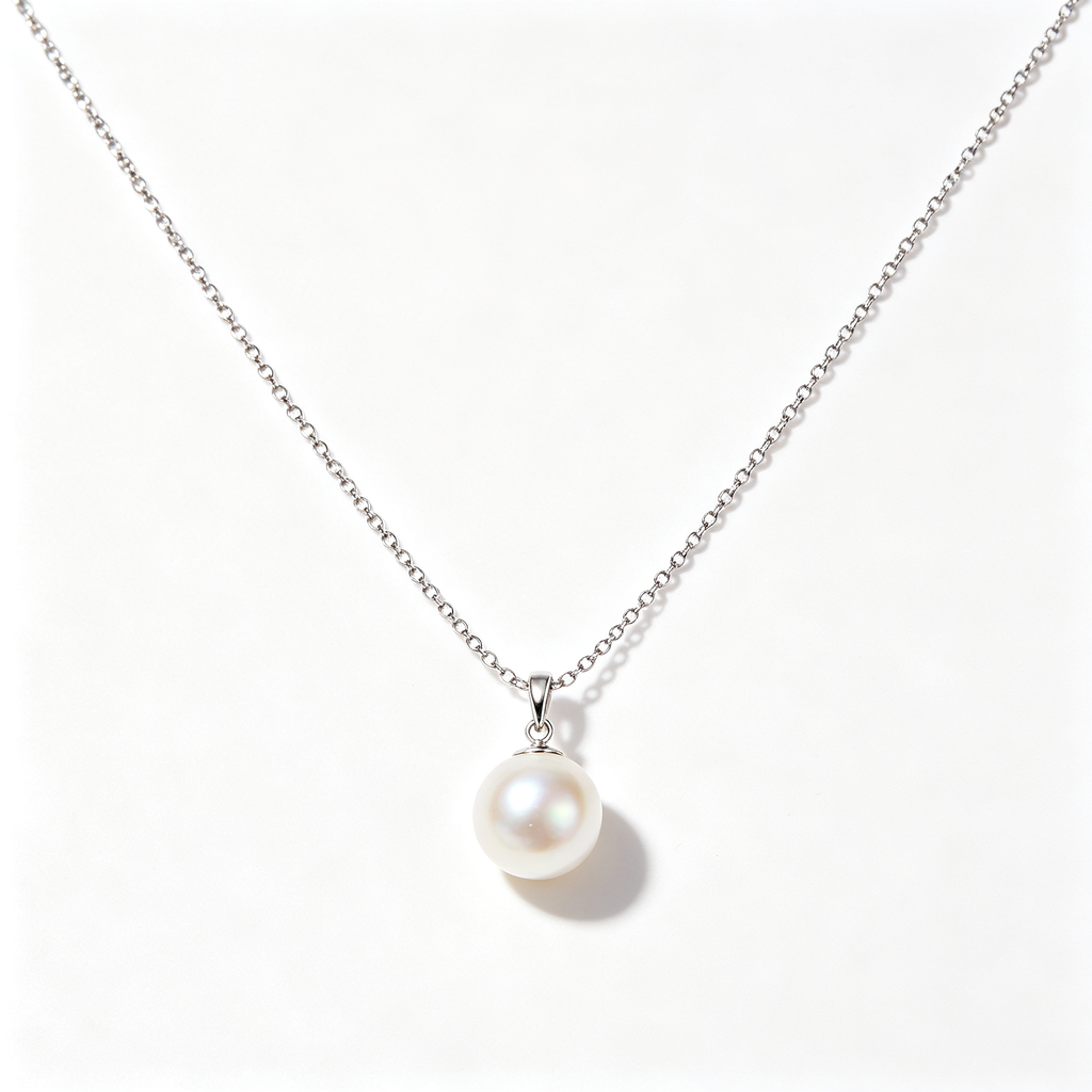 Pearl Drop Necklace | Elegant Pearl Detail Pendant