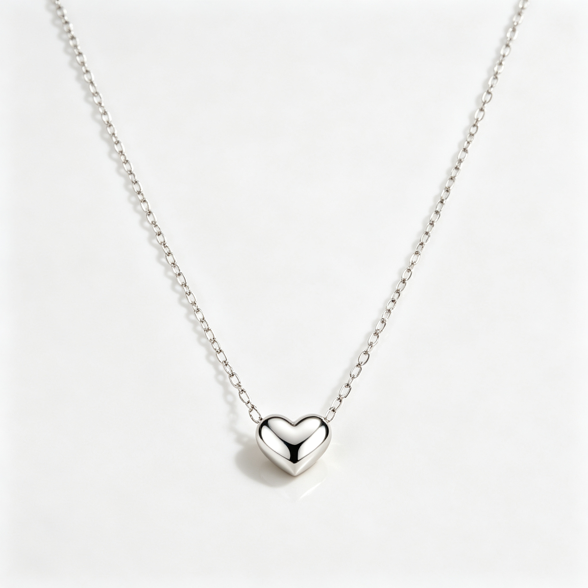 Tiny Heart Necklace | Minimal Heart Symbol Pendant