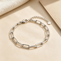 Paperclip Bracelet | Modern Sculptural Link Bracelet