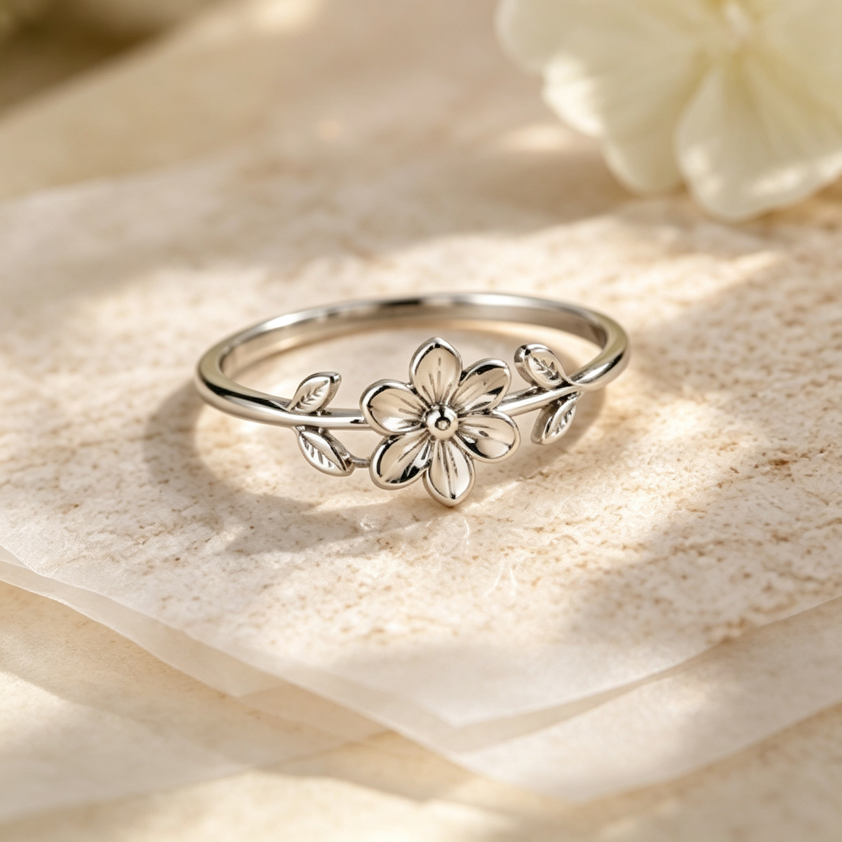 Birth Flower Ring | Personalized Floral Symbol Ring