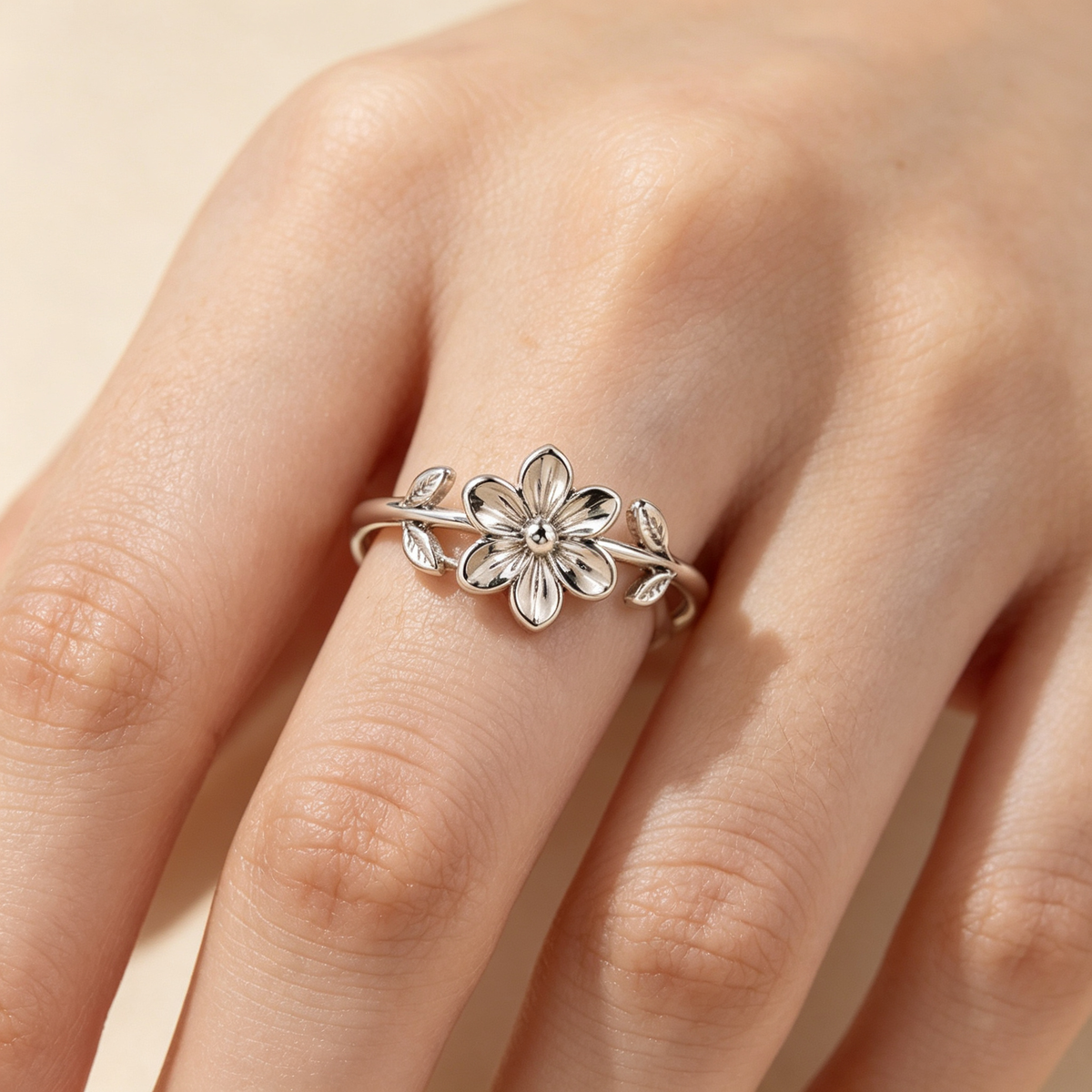 Birth Flower Ring | Personalized Floral Symbol Ring