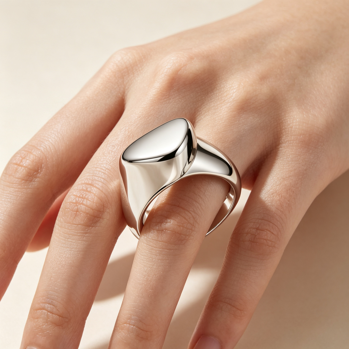 Aria Abstract Ring | Sculptural Statement Ring